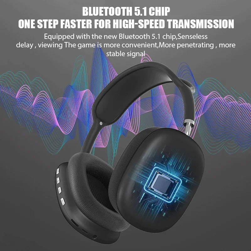 Audífonos Bluetooth Over-Ear Briame | Sonido Estéreo, Micrófono y Cancelación de Ruido – Para Gaming, Música y Deporte