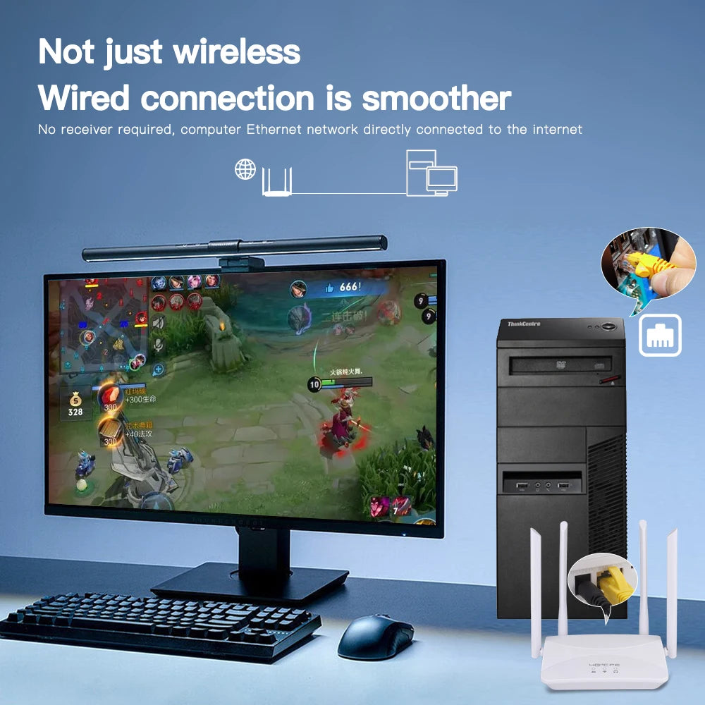 Router WIFI 4G LTE de 150Mbps, 4 antenas externas, potenciador de señal de potencia, punto de acceso más suave, conexión con cable, tarjeta Micro SIM inteligente