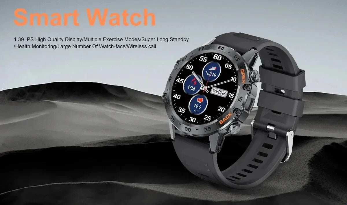 LIGE New1 | Smartwatch 1.39″ con Llamadas Bluetooth – Tu Compañero Fitness & Estilo