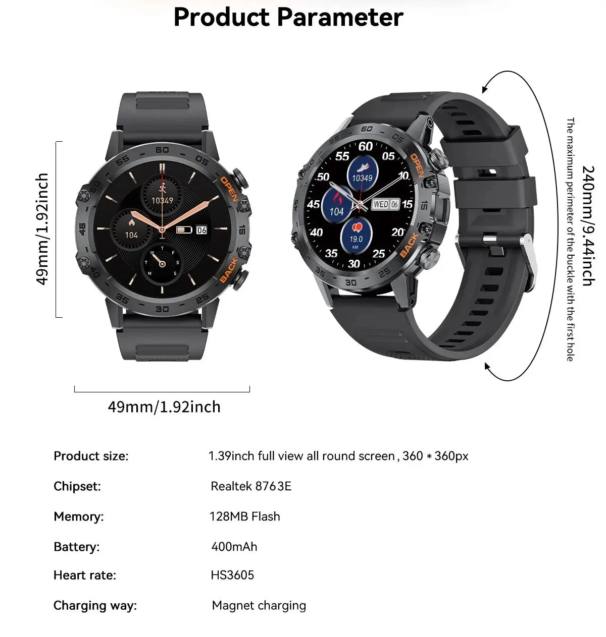 LIGE New1 | Smartwatch 1.39″ con Llamadas Bluetooth – Tu Compañero Fitness & Estilo