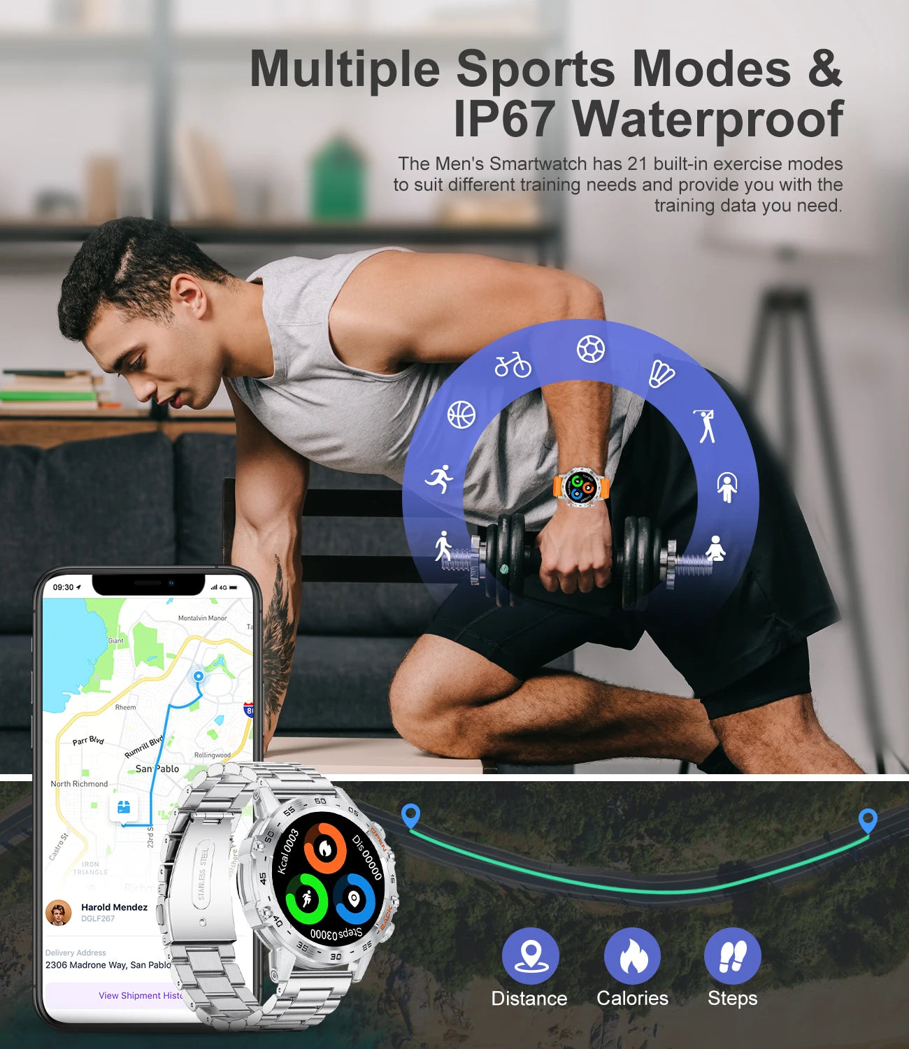 LIGE New1 | Smartwatch 1.39″ con Llamadas Bluetooth – Tu Compañero Fitness & Estilo