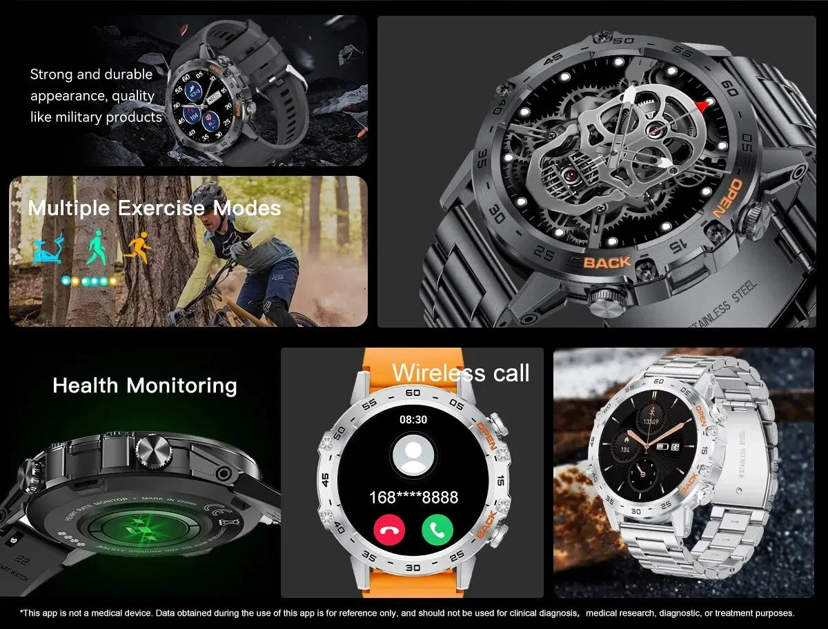 LIGE New1 | Smartwatch 1.39″ con Llamadas Bluetooth – Tu Compañero Fitness & Estilo