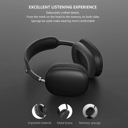 Audífonos Bluetooth Over-Ear Briame | Sonido Estéreo, Micrófono y Cancelación de Ruido – Para Gaming, Música y Deporte
