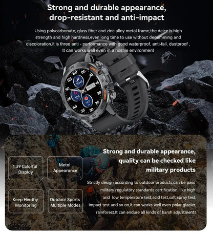 LIGE New1 | Smartwatch 1.39″ con Llamadas Bluetooth – Tu Compañero Fitness & Estilo